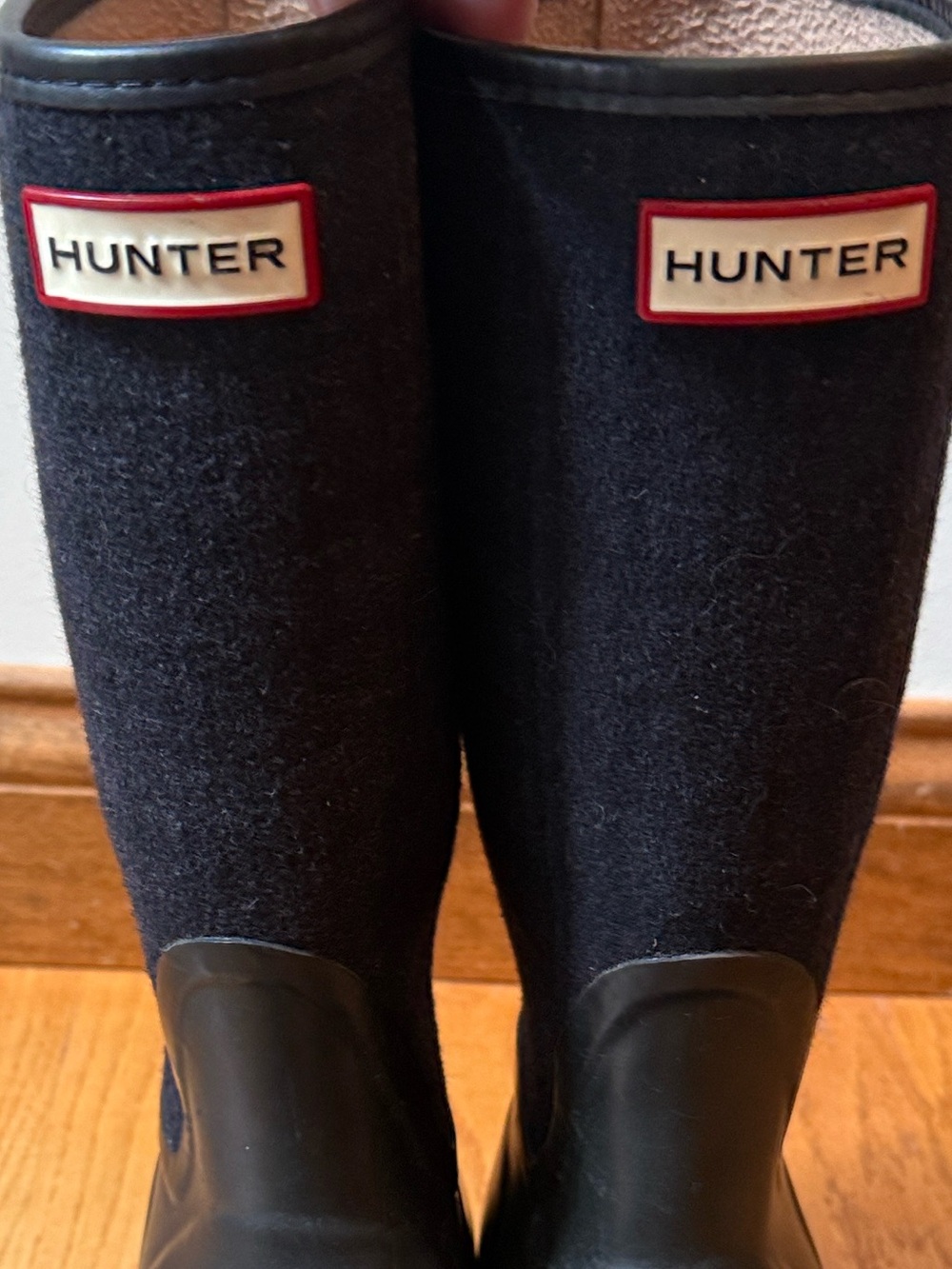 Hunter Arlen Plaid Wool Tall Rain Boots Unisex EU 38 Female Size 7 Male Size 6 - Picture 3 of 14